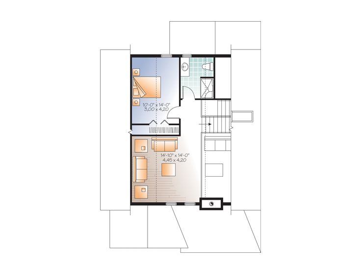 2nd Floor Plan, 027H-0357
