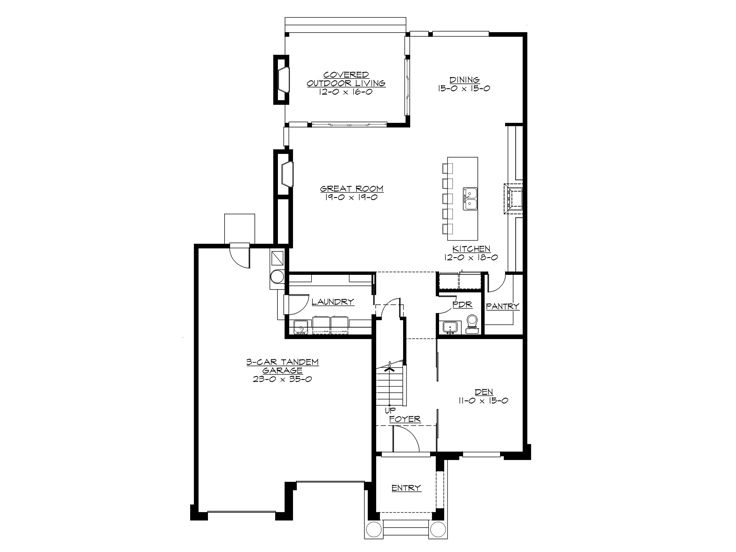 1st Floor Plan, 035H-0133