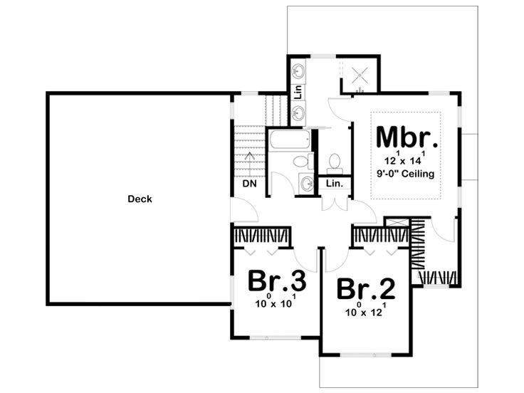 2nd Floor Plan, 050H-0376