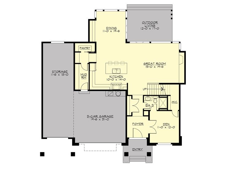1st Floor Plan, 035H-0124