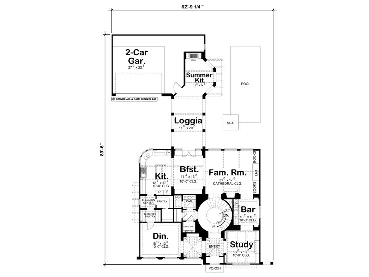 1st Floor Plan, 031H-0217