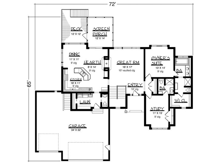 Floor Plan, 022H-0025