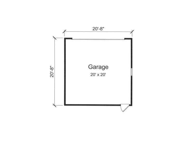 Detached Garage Plan, 046H-0116
