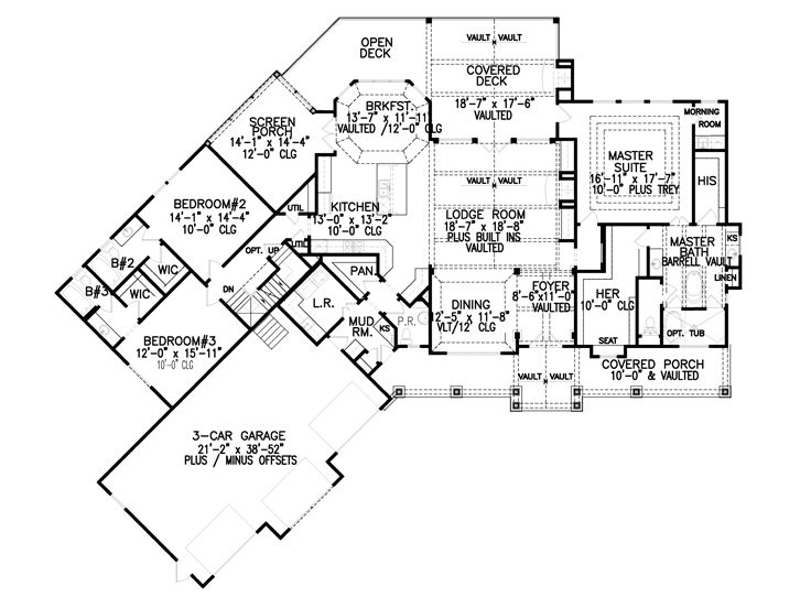 1st Floor Plan, 084H-0012
