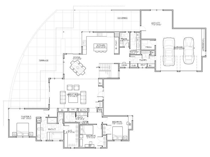 1st Floor Plan, 081H-0018