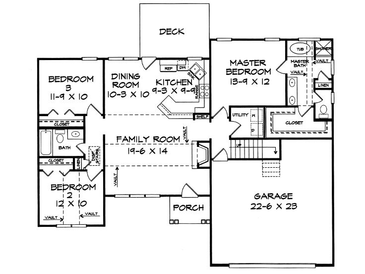 1st Floor Plan, 019H-0118