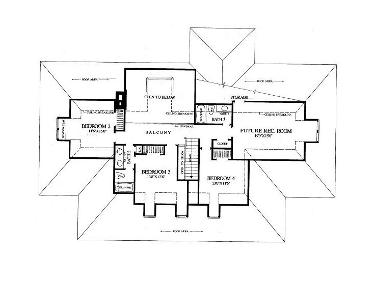 2nd Floor Plan, 063H-0009