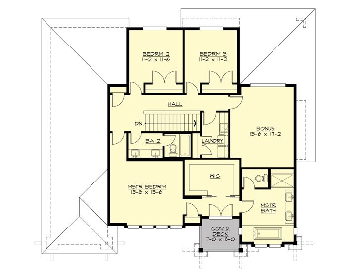2nd Floor Plan, 035H-0122