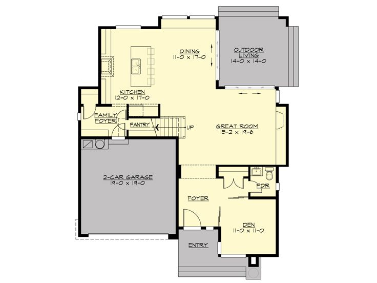 1st Floor Plan, 035H-0120