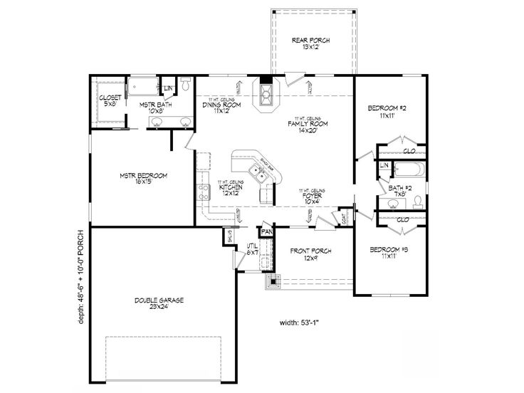 Floor Plan, 062H-0041