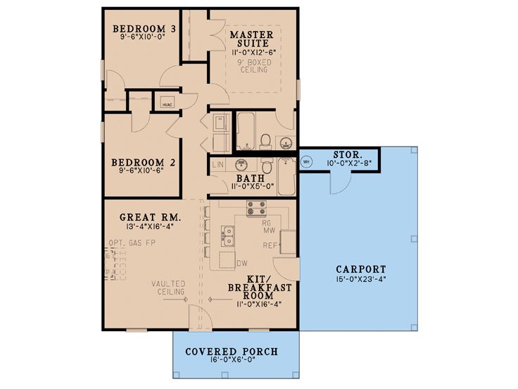 Floor Plan, 074H-0169