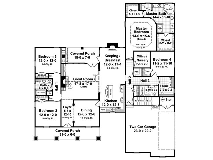 1st Floor Plan, 001H-0109