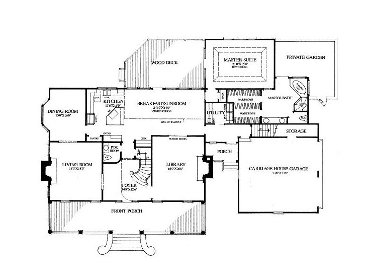 1st Floor Plan, 063H-0175