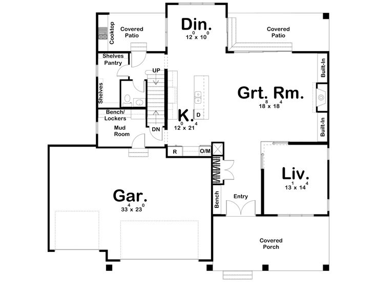 1st Floor Plan, 050H-0374