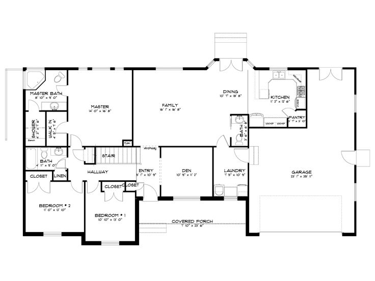 Floor Plan, 065H-0069