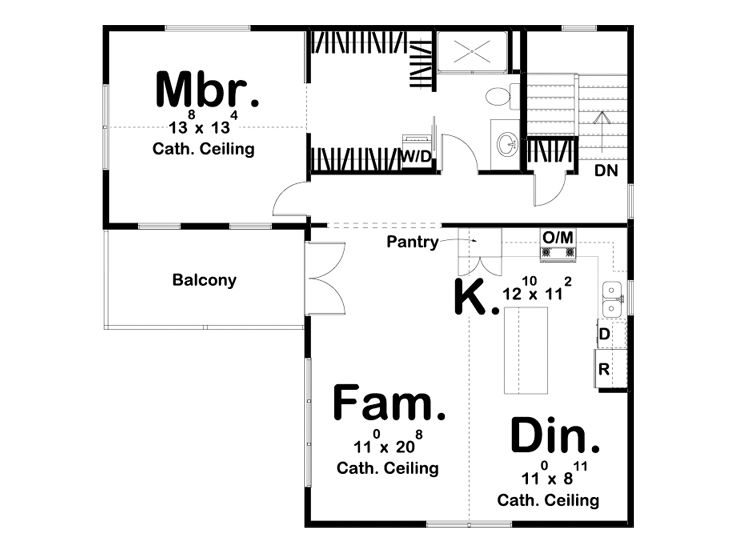 2nd Floor Plan, 050G-0105