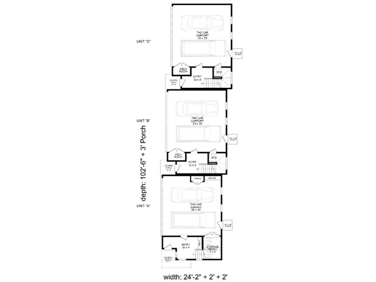 1st Floor Plan, 062M-0009