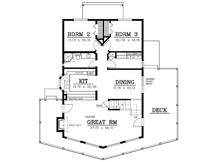 1st Floor Plan, 026H-0095