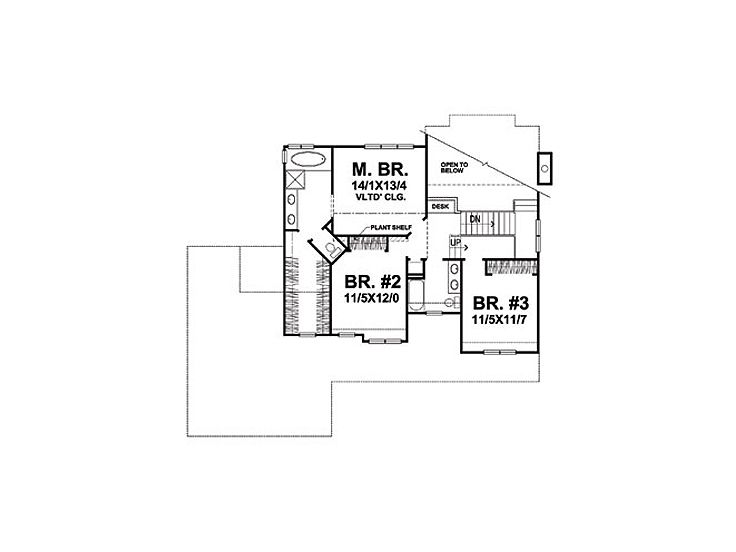 2nd Floor Plan, 016H-0041