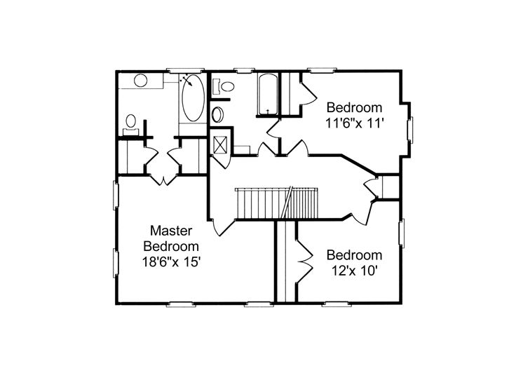 2nd Floor Plan, 017H-0007