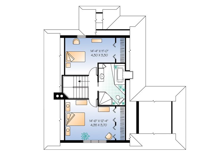 2nd Floor Plan, 027H-0146