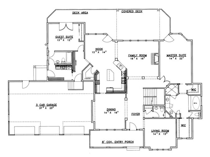 1st Floor Plan, 012H-0072