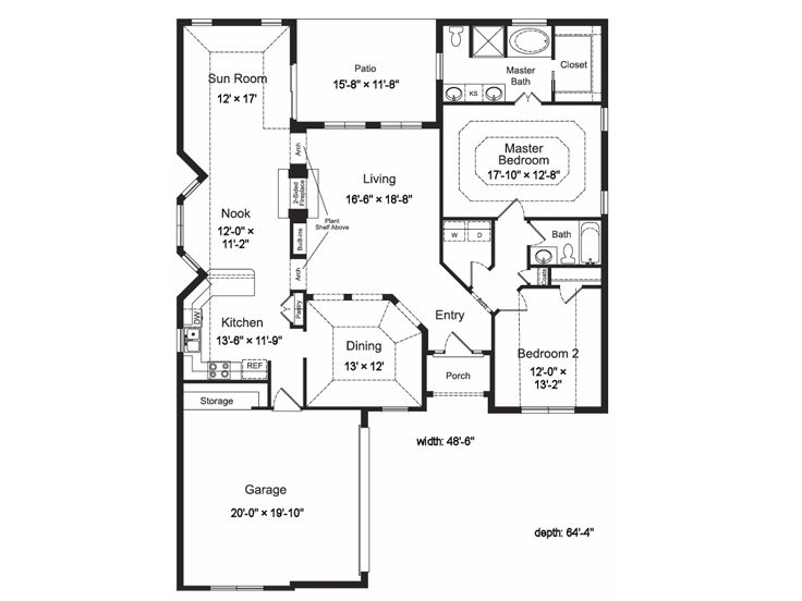 Floor Plan, 061H-0055
