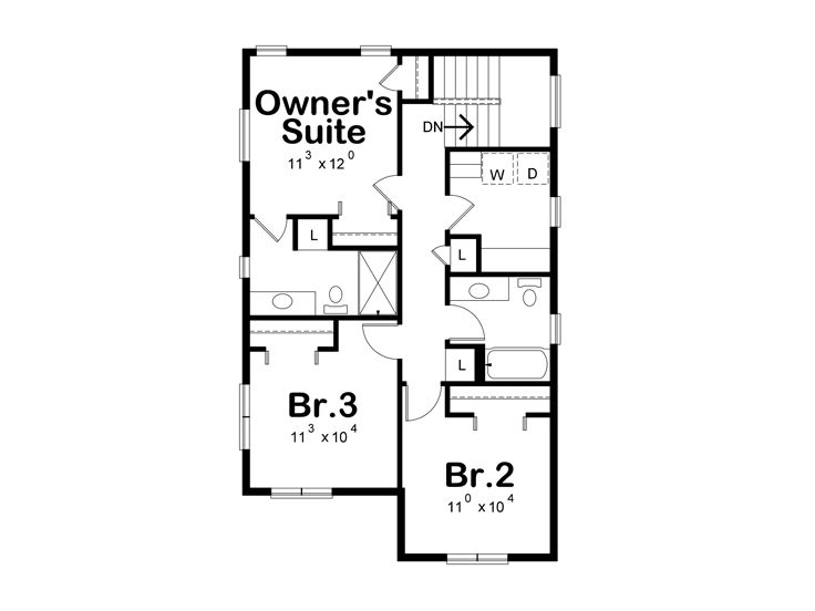 2nd Floor Plan, 031H-0362
