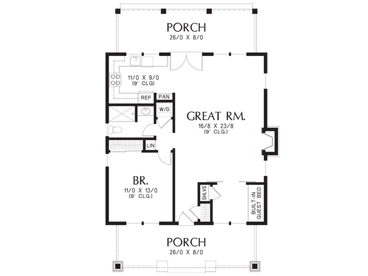 Floor Plan, 034H-0228