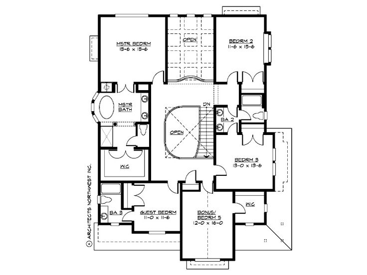 2nd Floor Plan, 035H-0060