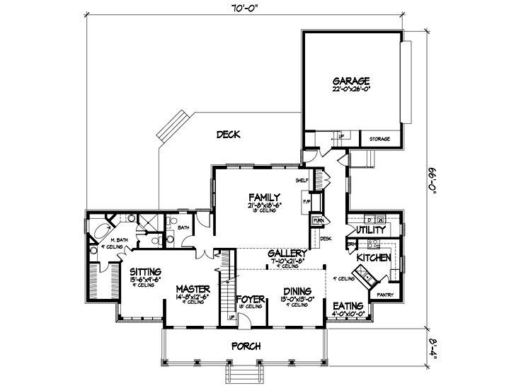 1st Floor Plan, 022H-0103