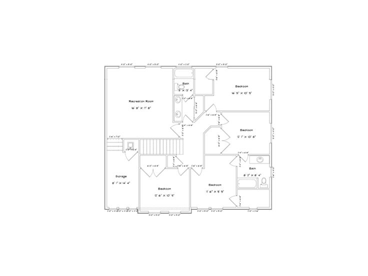 2nd Floor Plan, 065H-0016