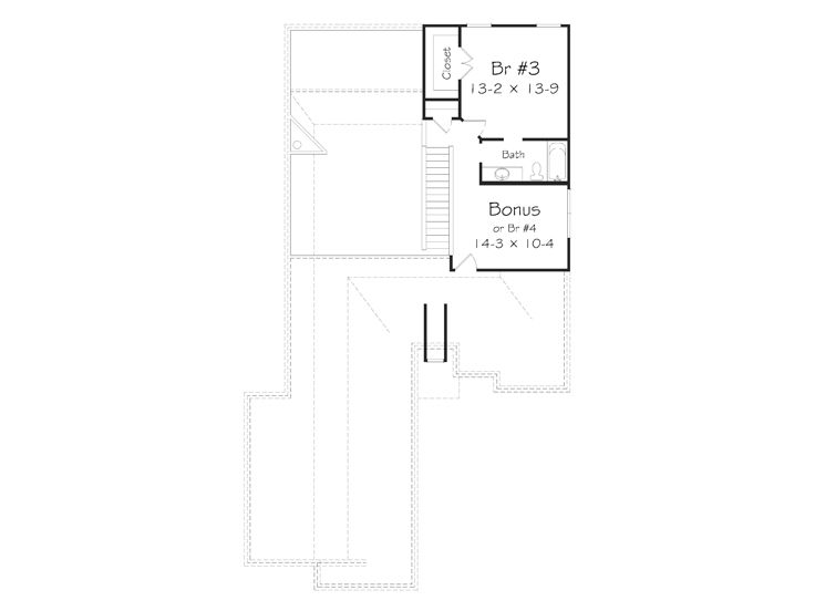 2nd Floor Plan, 058H-0156