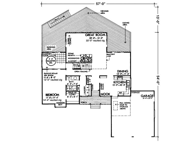 1st Floor Plan, 022H-0015