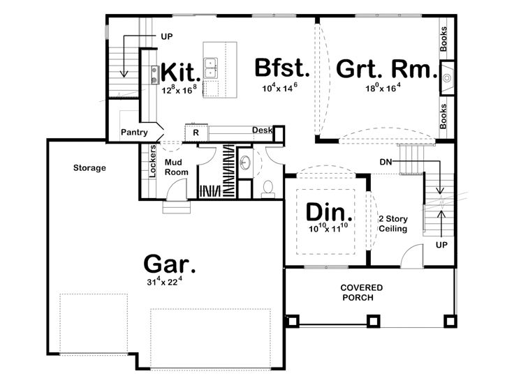 1st Floor Plan, 050H-0191