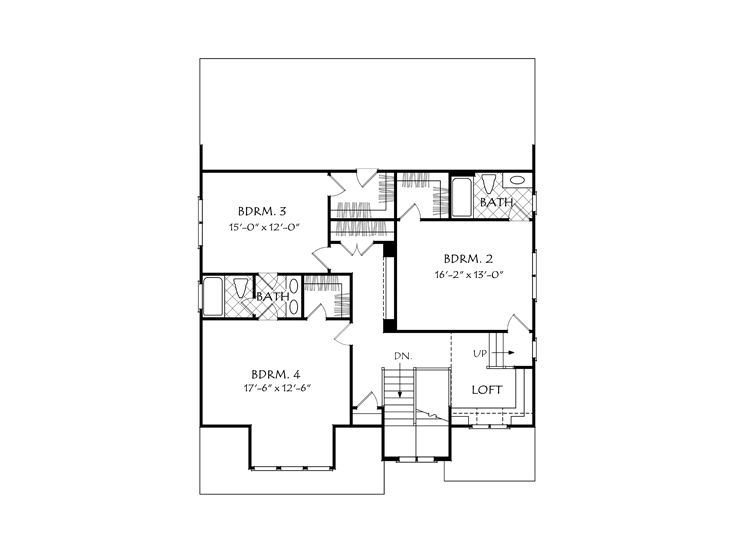 2nd Floor Plan, 086H-0072
