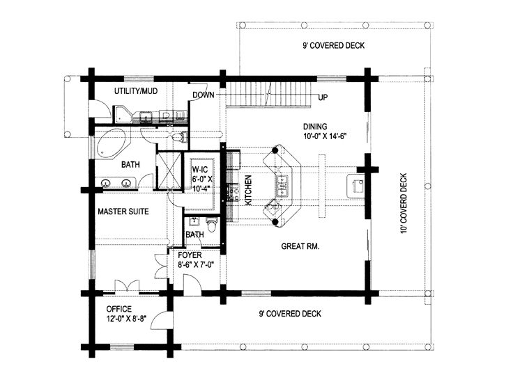 1st Floor Plan, 012L-0055