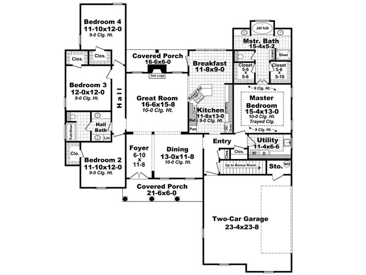 1st Floor Plan, 001H-0177