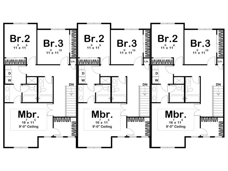 2nd Floor Plan, 050M-0030