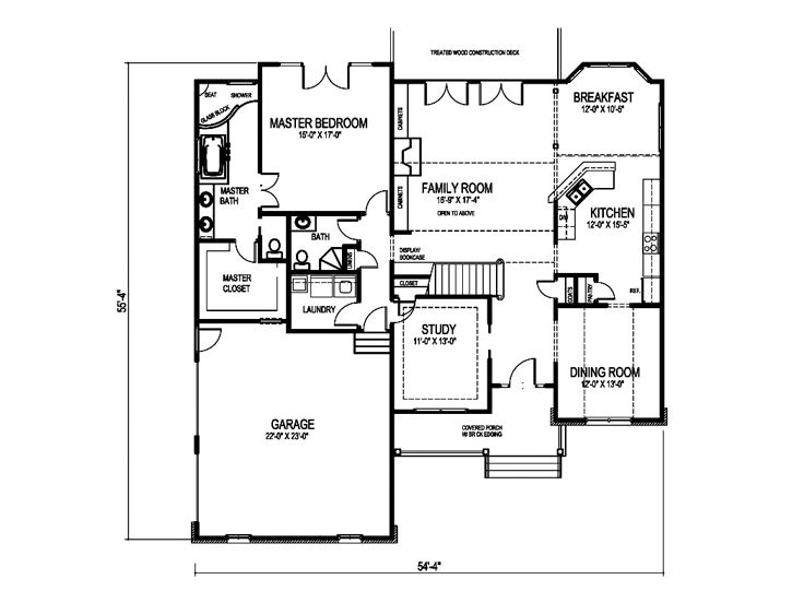 1st Floor Plan, 058H-0032