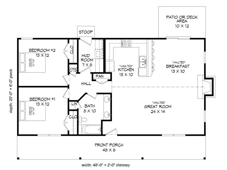 Floor Plan, 062H-0091