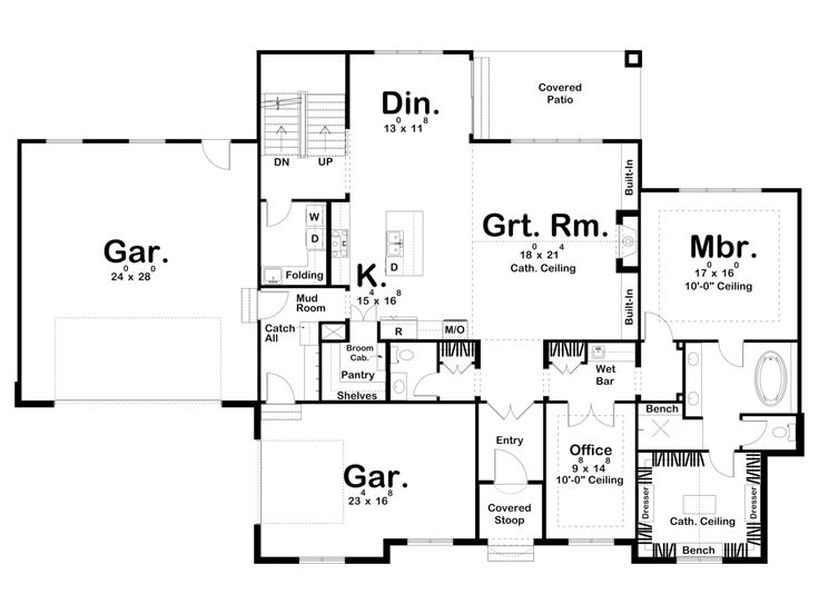 1st Floor Plan, 050H-0479