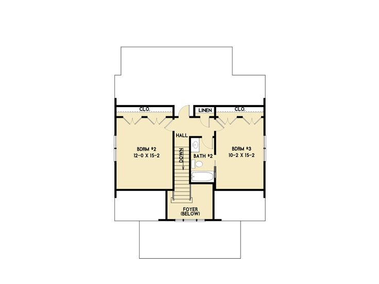 2nd Floor Plan, 082H-0012