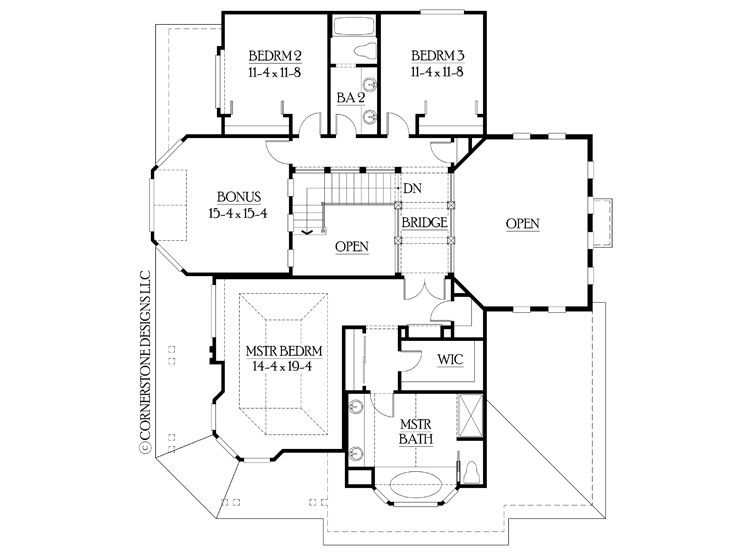 2nd Floor Plan, 035H-0020