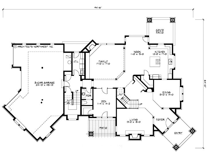1st Floor Plan, 035H-0065