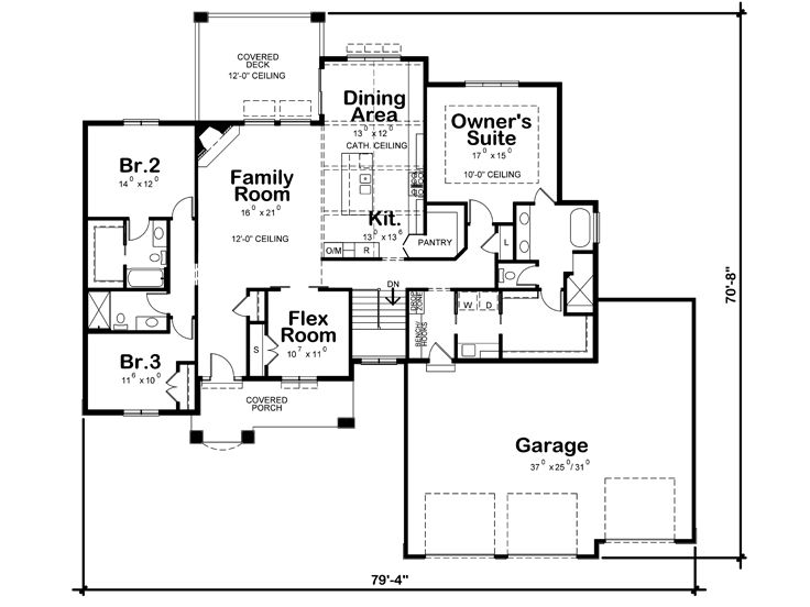 1st Floor Plan, 031H-0465