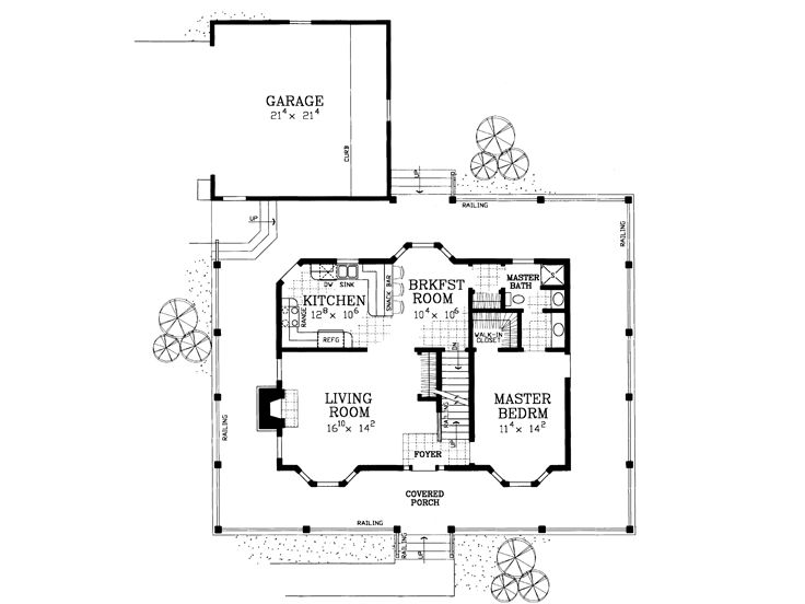 1st Floor Plan, 057H-0041