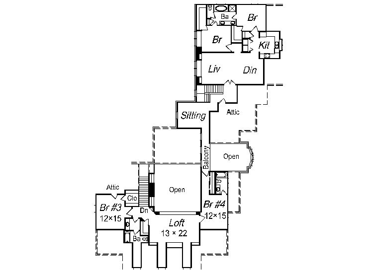 2nd Floor Plan, 061H-0152