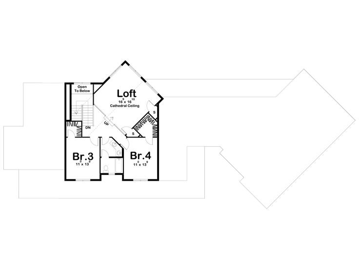 2nd Floor Plan, 050H-0239