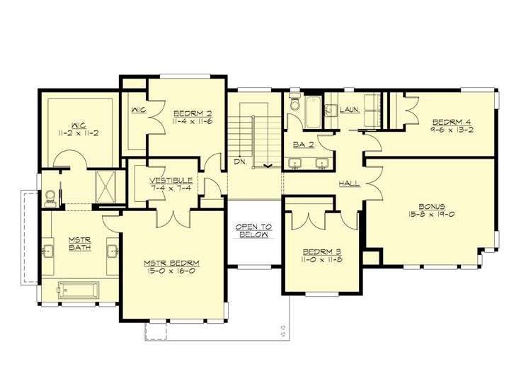 2nd Floor Plan, 035H-0137